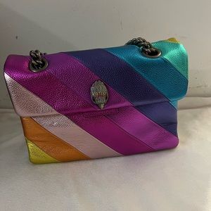 Kurt Geiger Rainbow Shop Kensington Leather large Crossbody Bag.